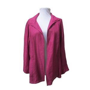 Chico’s Open-Front Blazer – Magenta size L